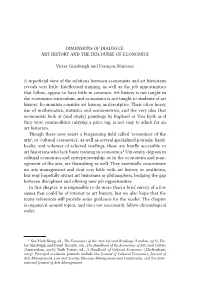 Dimensions of Dialogue: Art History and the Discourse of Economics