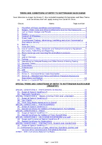 Page 1 – June 2020 TERMS and CONDITIONS of ENTRY TO