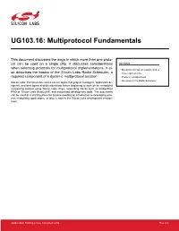 UG103.16: Multiprotocol Fundamentals