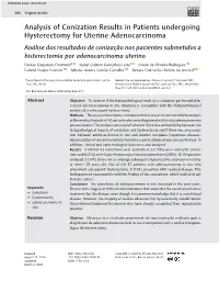 Analysis of Conization Results in Patients