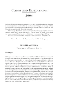 Climbs and Expeditions 2004