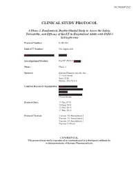Clinical Study Protocol