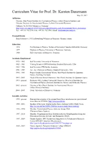 CV Karsten Danzmann