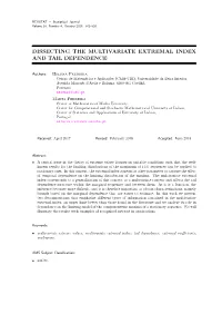 Dissecting the Multivariate Extremal Index and Tail Dependence