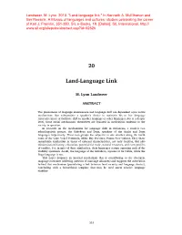 Land-Language Link