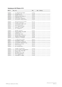 Spelprogram För Elitettan 2019