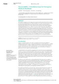 A Simulation Case for Emergency Medicine Residents