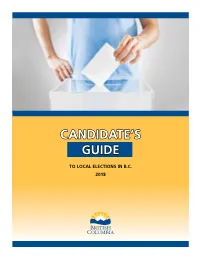 Candidate's Guide to Local Elections in B.C