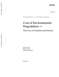 Cost of Environmental Degradation —