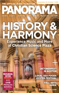 Experience Music and More at Christian Science Plaza