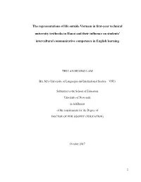 The Representations of Life Outside Vietnam in First-Year Technical University Textbooks in Hanoi and Their Influence on Student