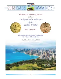 40Th Annual Conference of the IEEE EMBS