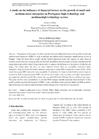 A Study on the Influence of Financial Factors on the Growth of Small and Medium-Sized Enterprises in Portuguese High Technology and Medium-High Technology Sectors
