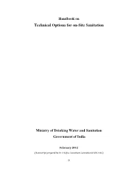 Handbook on Technical Options for On-Site Sanitation