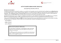 Output Based Funding Model Principles