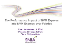 EMC’S Perspective: a Look Forward