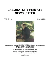 Laboratory Primate Newsletter