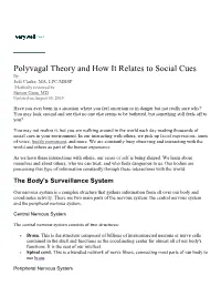 Polyvagal Theory and How It Relates to Social Cues by Jodi Clarke, MA, LPC/MHSP Medically Reviewed by Steven Gans, MD Updated on August 05, 2019