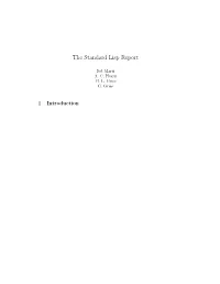 The Standard Lisp Report