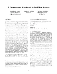 A Programmable Microkernel for Real-Time Systems∗
