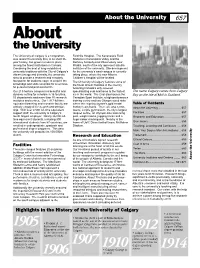About the Firstuniversity Page 657 About the University