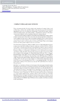 Compact Stellar X-Ray Sources Edited by Walter Lewin & Michiel Van Der Klis Frontmatter More Information