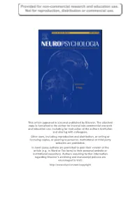 This Article Appeared in a Journal Published by Elsevier. the Attached