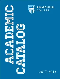 2017-2018 Academic Catalog 2 Table of Contents Table of Contents