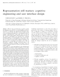 Cognitive Engineering and User Interface Design