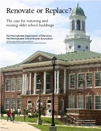 Renovate Or Replace? the Case for Restoring and Reusing Older School Buildings