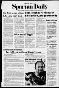 Buck Clashes with Burch Late Filing Costs $$$ on Election, Program Funds by DARRELL CROW Throughout the Year