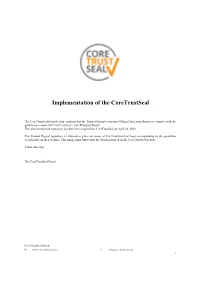Coretrustseal 2016 for Repository Tilburg University Dataverse