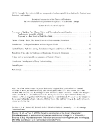 Darwin's Construction of the Theory of Evolution