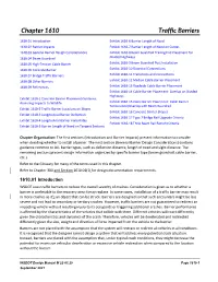 Design Manual Chapter 1610 Traffic Barriers