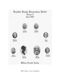 FFRU Volume 6 - Page 1 (2Nd Edition) FFRU Volume 6 - Page 2 (2Nd Edition) Table of Contents Editors Message