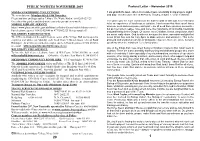 NOVEMBER 2019 Pastoral Letter – November 2019