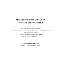 The Art of Hidden Causation: Magic As Deep Mediation