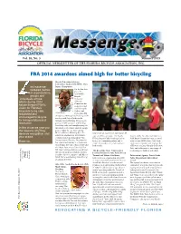 FBA 2014 Awardees Aimed High for Better Bicycling