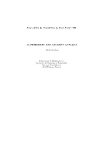 Isoperimetry and Gaussian Analysis