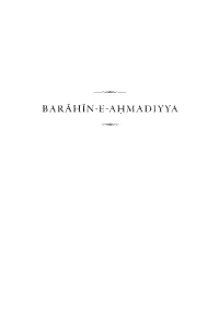 Barahin-E-Ahmadiyya Part