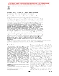 Response of CO2 Exchange in a Tussock Tundra Ecosystem to Permafrost Thaw and Thermokarst Development Jason Vogel,L Edward A