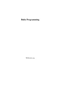 Ruby Programming