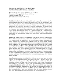Three Acts Program Info Summer 2015