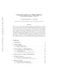 Composite Bundles in Clifford Algebras. Gravitation Theory. Part I