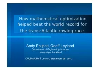 Philpott, Geoff Leyland Department of Engineering Science University of Auckland