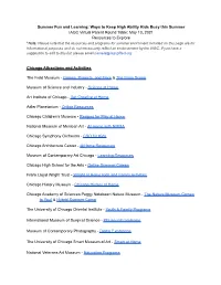 Summer Fun & Learning