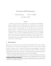 The Limits of ESS Methodology