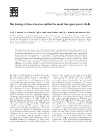 The Timing of Diversification Within the Most Divergent Parrot Clade