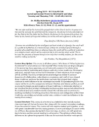 Two Swords Syllabus 2019