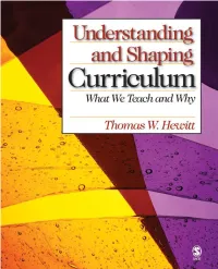 Understanding and Shaping Curriculum FM(New)-Hewitt-4880.Qxd 1/6/2006 12:32 PM Page Ii